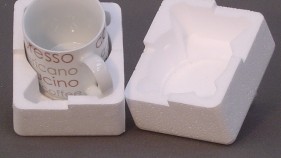 Polystyrene mug mailer set