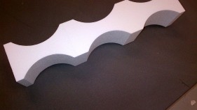 High density polystyrene cradle