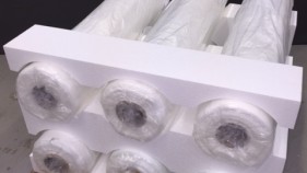 Polystyrene cradles transit set