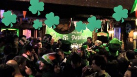 Green foam shamrocks