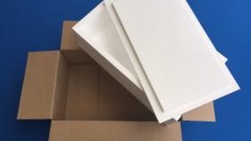 Polystyrene Box with Fitted Lid