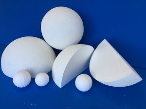 polystyrene semi sphere