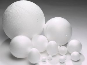 Expanded polystyrene balls solid