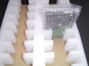 Cardboard and foam packaging