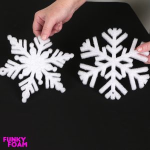 Foam snowflake designs