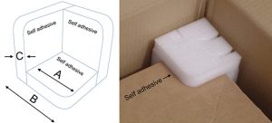 Foam Corner Protectors With Self adhesive Backing