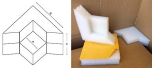 Foam corner Protectors With Self Adhesive