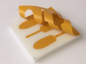 White Plastazote Foam Insert With Self Adhesive Backing